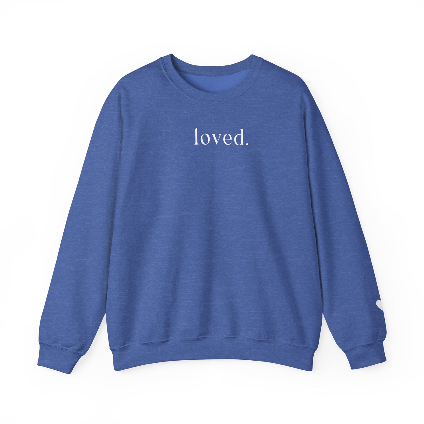 Loved Sweatshirt - heart on sleeve
