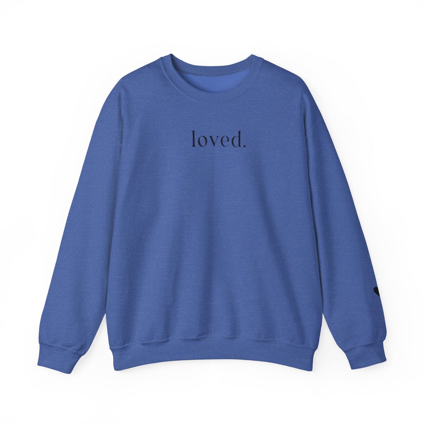 Loved Sweatshirt - heart on sleeve