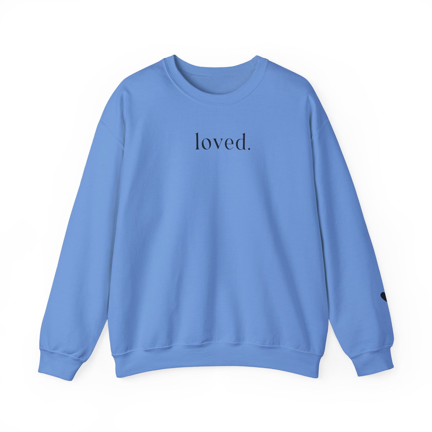 Loved Sweatshirt - heart on sleeve