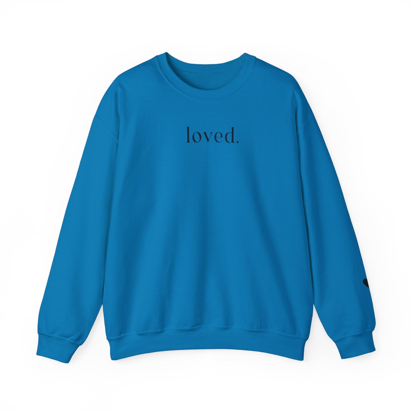 Loved Sweatshirt - heart on sleeve