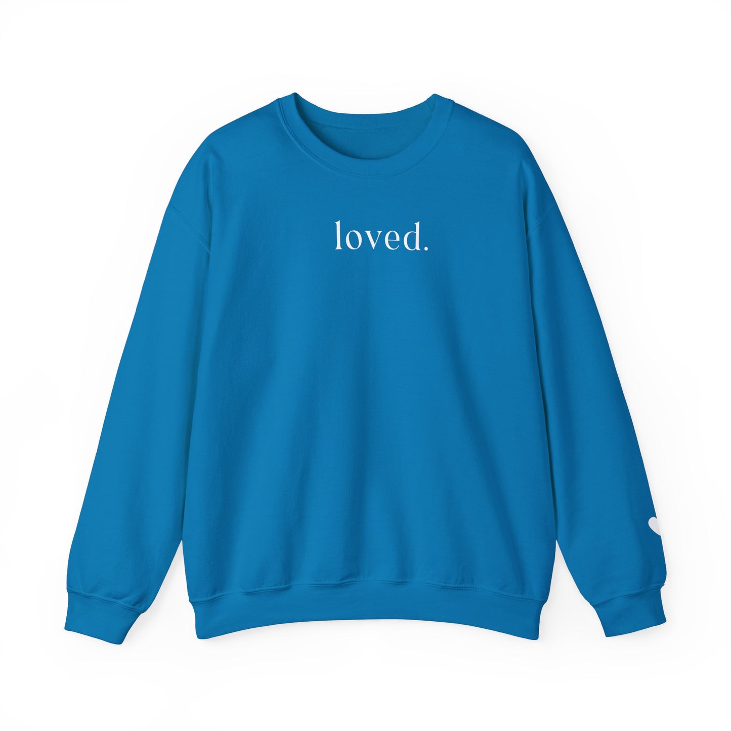 Loved Sweatshirt - heart on sleeve