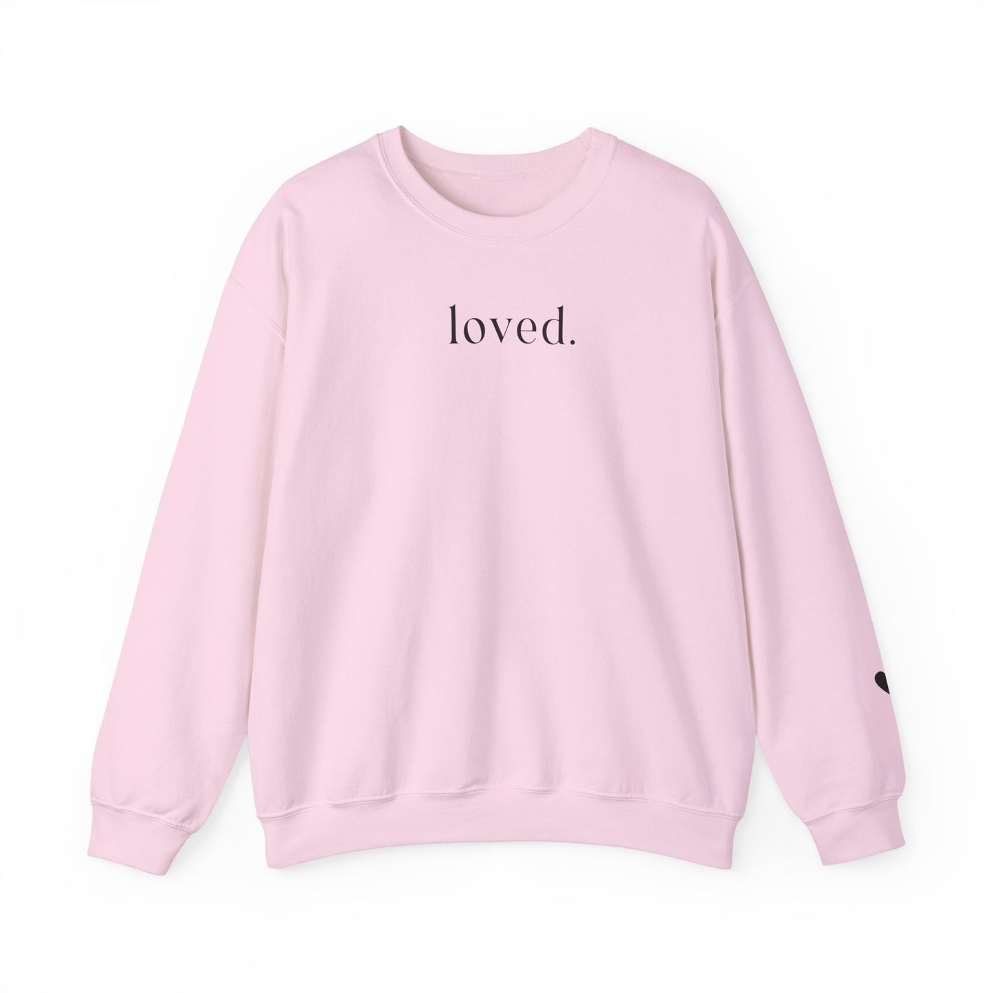 Loved Sweatshirt - heart on sleeve