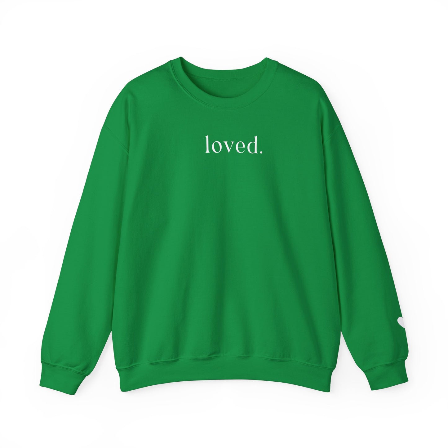 Loved Sweatshirt - heart on sleeve