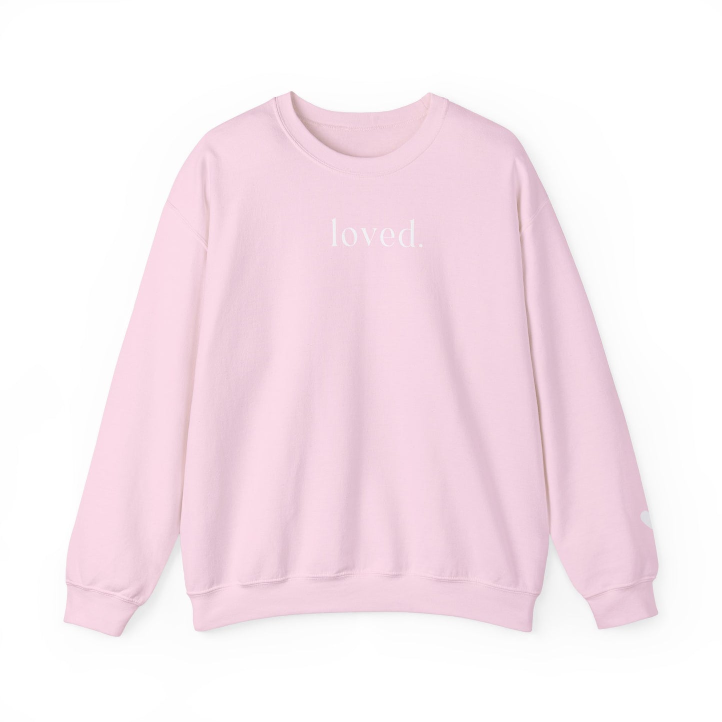 Loved Sweatshirt - heart on sleeve
