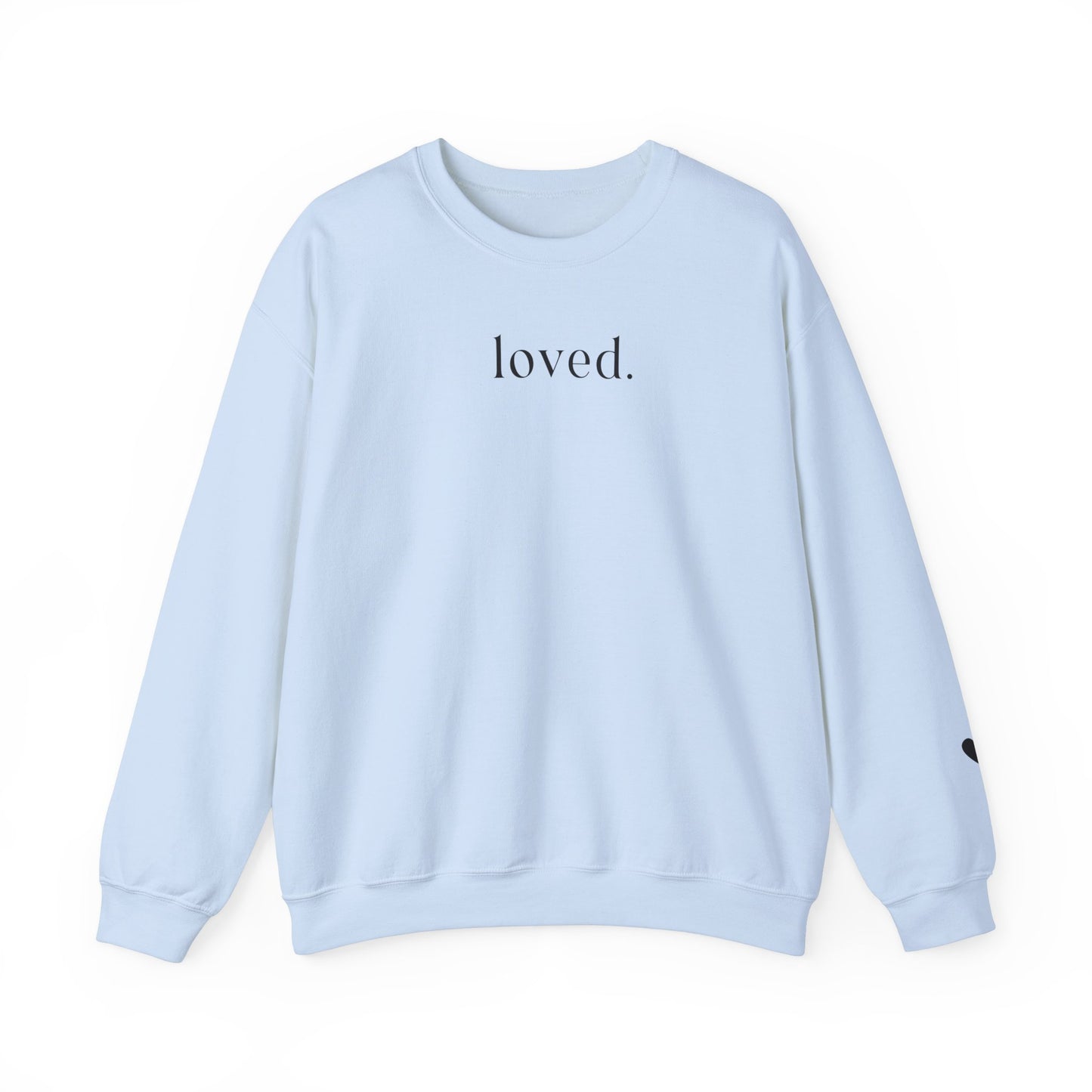 Loved Sweatshirt - heart on sleeve