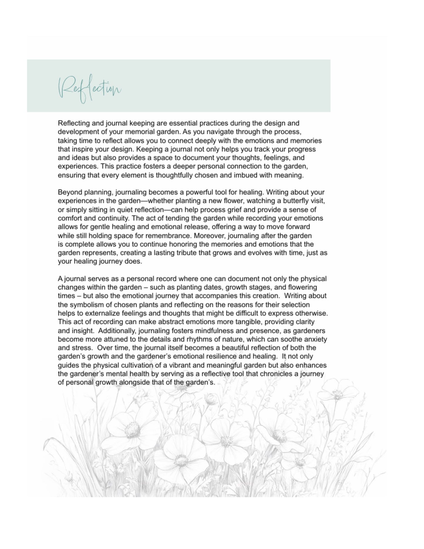 Deliberate Remembrance Garden Workbook